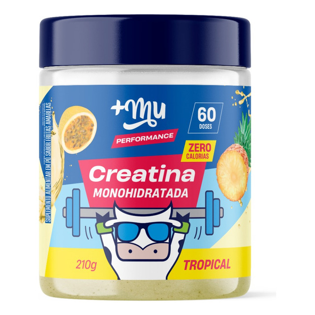 Creatina Monohidratada Sabor Tropical 210g +mu Creatina Monohidratada Sabor Tropical 210g +mu