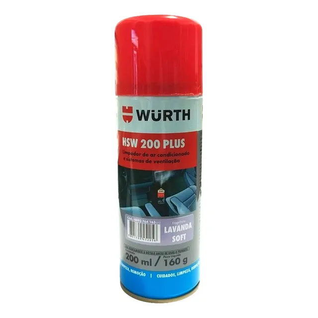 Limpa Ar Condicionado Hsw 200 Plus Wurth Lavanda Soft 200ml