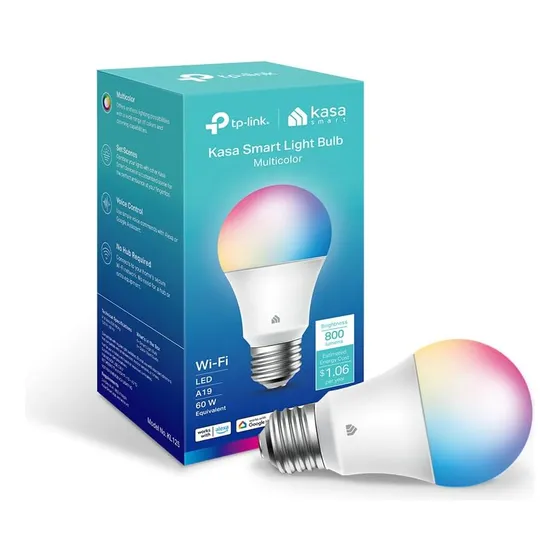 Bombilla Inteligente A19 Regulable Con Cambio De Color Wifi