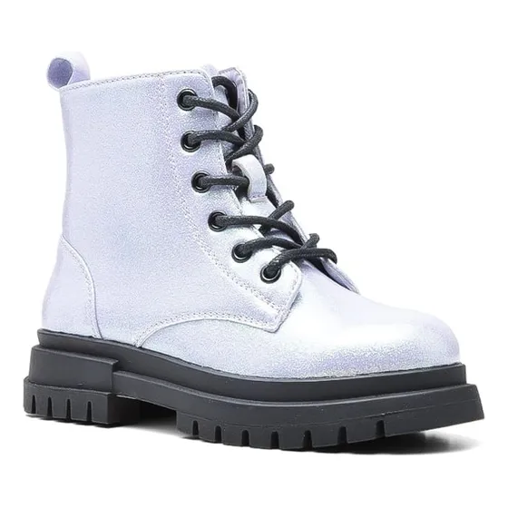 Bota Para Niña Guga Ari Con Glitter Y Cierre Lateral