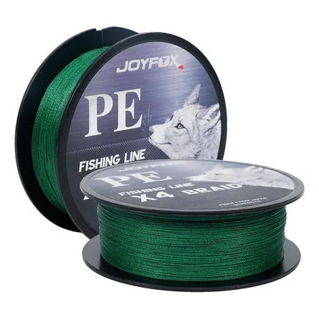 Linha De Pesca Multifilamento Joyfox Verde 500m 4 Fios 0.305mm 45lb