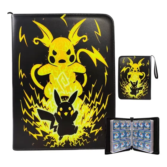Pikachu - Página Interna Transparente [quatro Cartas 400 De 