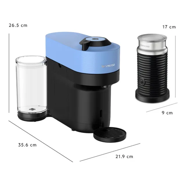 Nespresso Vertuo Pop Pacific Blue + Espumador