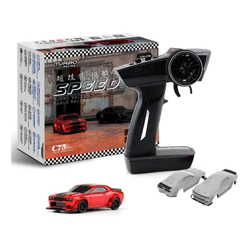Flycolor Turbo Racing C62 Carro Rc Drift Em Escala 1:76 Com