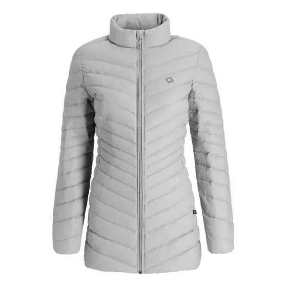 Parka Abrigo Abrax Mujer Gris Doite