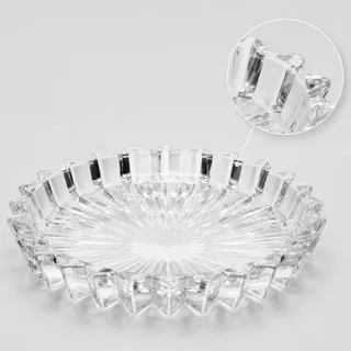 Wolff Jogo 6 Pratos Cristal Wolff 14cm Sobremesa Mesa Posta Luxo Transparente Gen