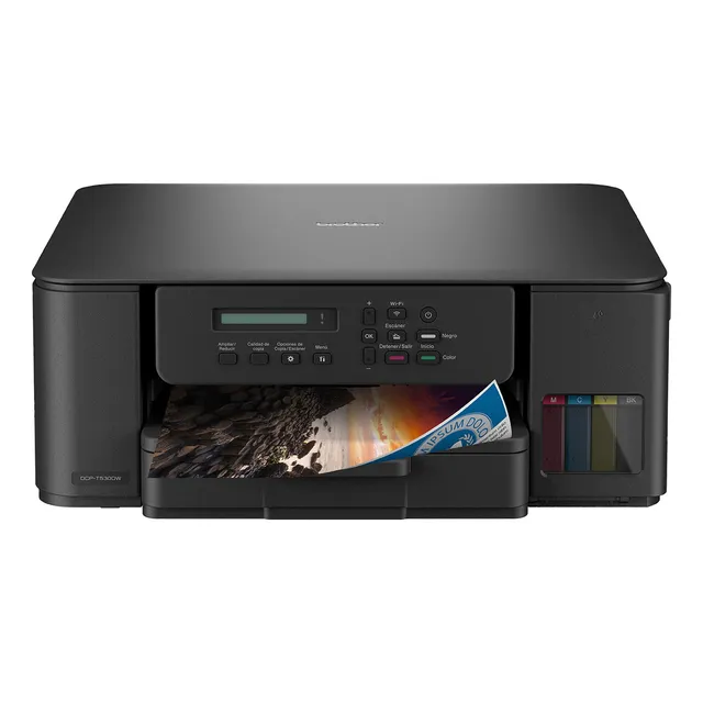 Impresora Brother Multifuncional DCPT530DW Wifi y Dúplex Color Negro