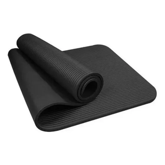 Colchonete Tapete Yoga Pilates Ginástica Grosso 10mm Premium Cor Preto