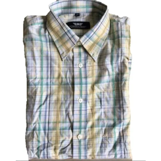 Camisa De Cuadros Marca Etiqueta Negra Talla L Para Hombre 