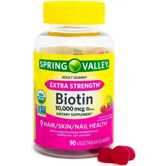 Spring Valley Gomas De Biotina 10000mcg 