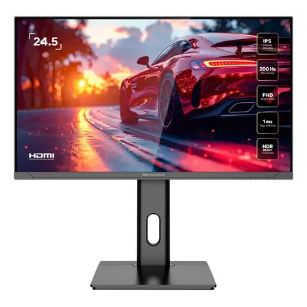 Monitor Darkflash S256fg 24.5in Fhd Ips 200hz Rgb Pivote 90° Negro