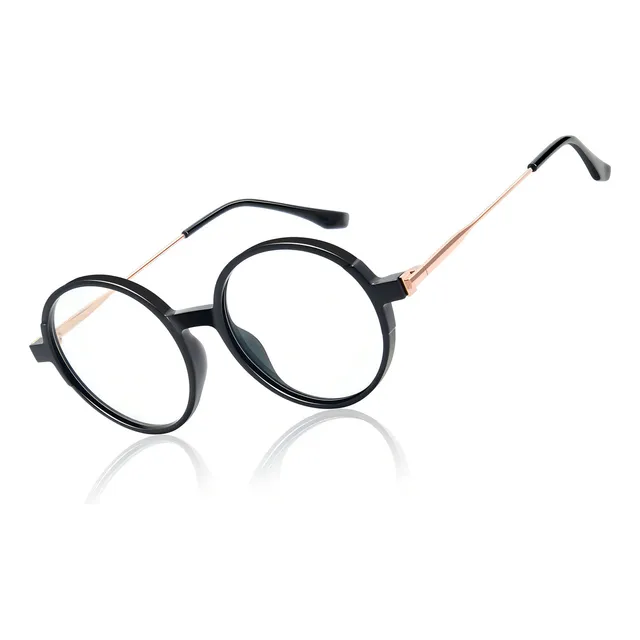 Lentes Para Computadora Redondas Moda Joopin M8321 Hombre Dama Anti Luz Azul Celular Color Negro Anti Fatiga Ocular Para Pantalla Electrónica