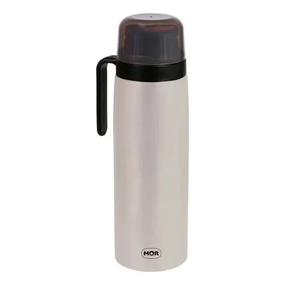 Termo Mor Total Inox Fit Con Asa 1 L Color Plateado