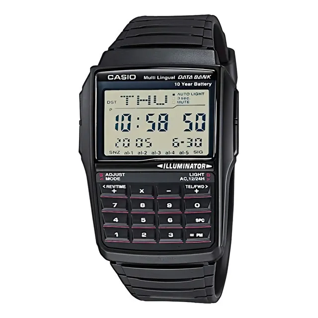 Reloj Casio Dbc32 Negro Vintage Data Bank Calculadora