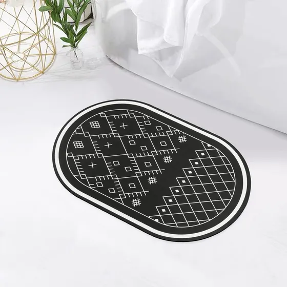 Haocoo Alfombra Baño Super Absorbente Goma Antideslizante 16