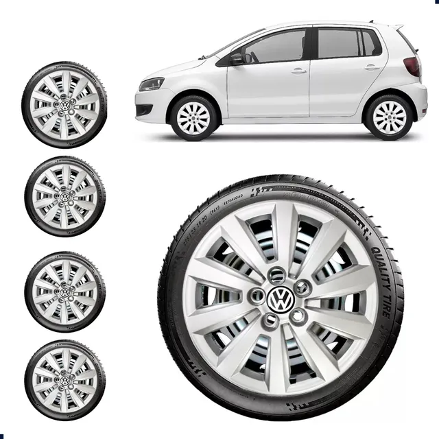 Jogo Calota Vw Spacefox Fox Aro 15 2010 2011 2012 2013
