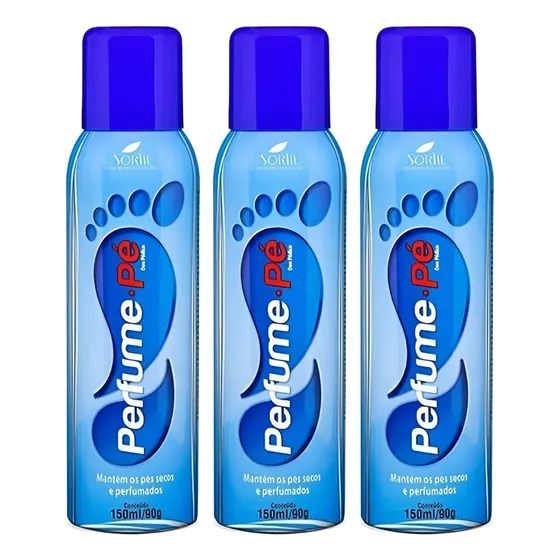 Perfumes Pé Kelldrin 150ml 92gr Higieniza Chulé 3un