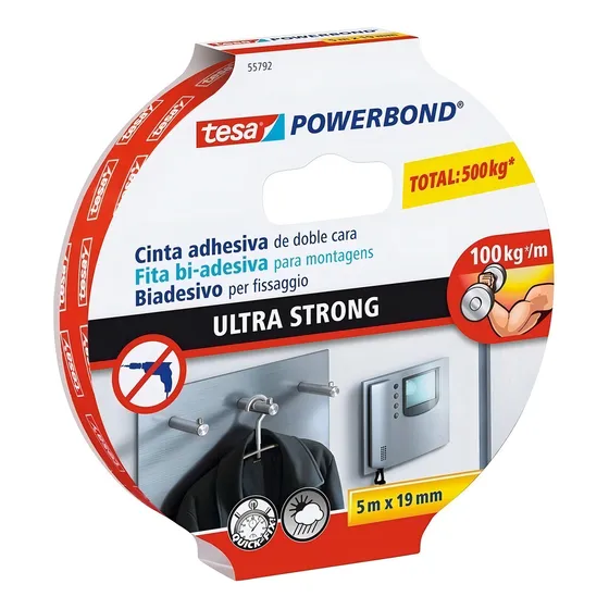 Cinta Doble Faz Ultra Strong Tesa 19mmx5m