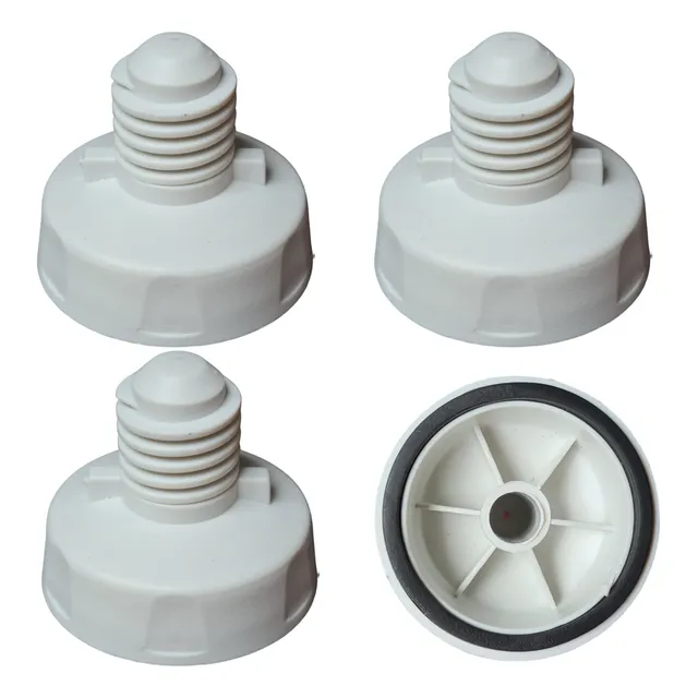 Kit 4 Pé Nivelador Compativel Lavadora Electrolux Lte12 Lt10