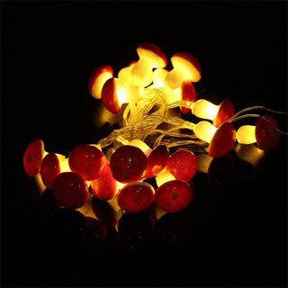 Cadena Led Con Forma De Hongo, 20 Tiras Led, Para Jardín, Na Cadena Led Con Forma De Hongo, 20 Tiras Led, Para Jardín, Na