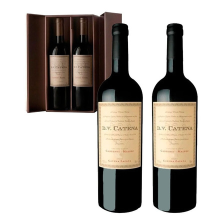 Vino Dv Catena Cabernet Malbec X 2 750 Ml + Estuche Vino Dv Catena Cabernet Malbec X 2 750 Ml + Estuche