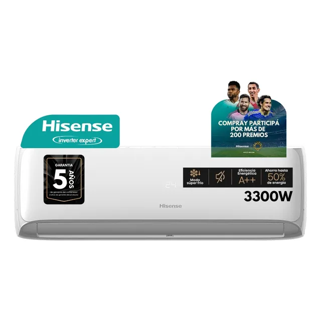 Aire Acondicionado Split Hisense Inverter AS12UR4SVRCD00PX4N Blanco 220V