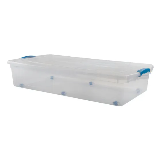 Caja Organizadora Bajo Cama 36 Litros Transparente