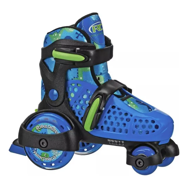 Patines 4 Ruedas Niña Ajustables Roller Derby Talla 30 A 32
