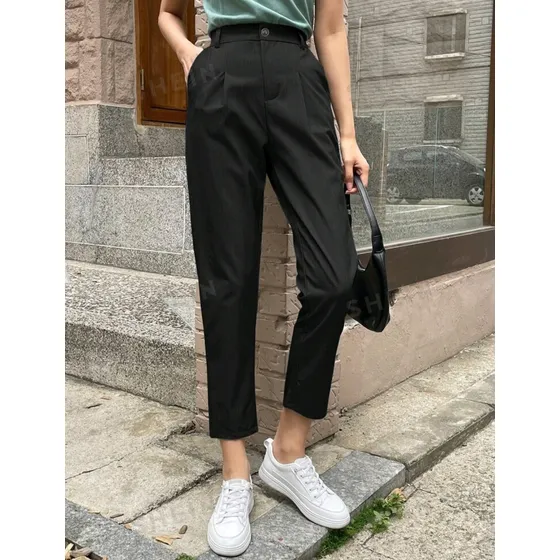 Pantalones De Vestir Shein Para Mujer Dama A La Moda