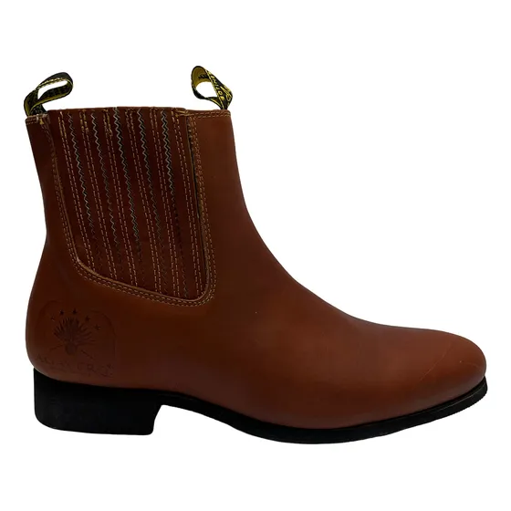 Botín De Vestir Para Hombre Agavero Café / Negro (25-30)