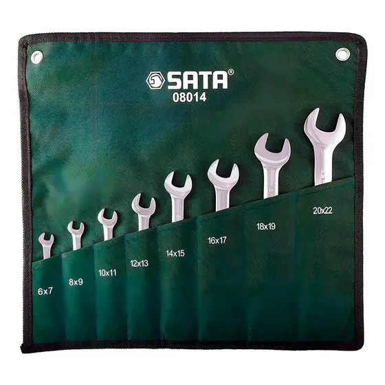 Kit Jogo De Chaves Sata Fixa Boca 8 Peças 6 A 22 Mm