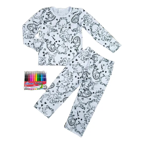 Pijama Para Colorear