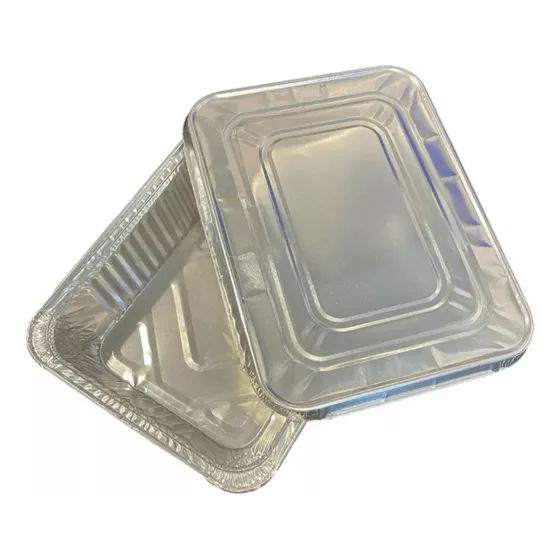 Bandeja Rectangular De Aluminio Vassoi F-2100 Con Tapa X100