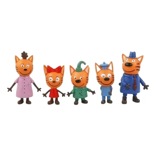 Kid E Cats 5pcs Miniaturas Gatos Cookie Pudim Candy Pudding