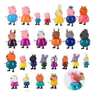 25 Pcs/set Colección Pepa Cerdita Pepa Familia Y Amigos 25 Pcs/set Colección Pepa Cerdita Pepa Familia Y Amigos