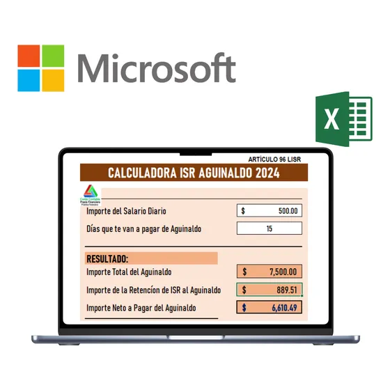 Plantilla Excel Calculo Isr Del Aguinaldo 2024