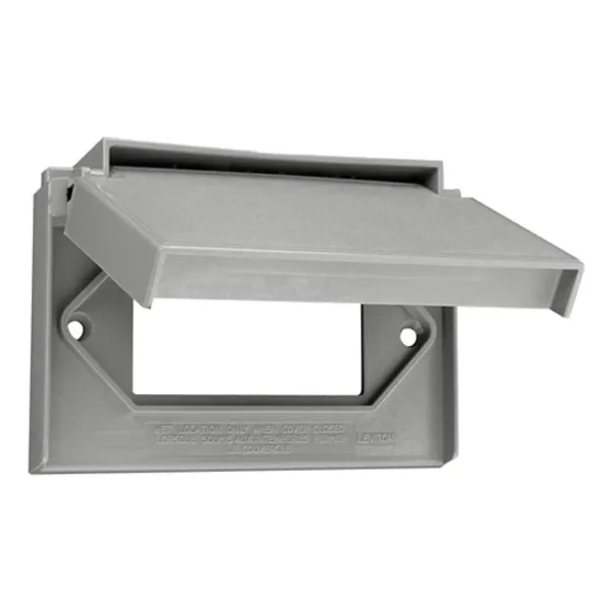 Tapa Intemperie Horizontal Decora-gfci Leviton 4996-gy Nylon