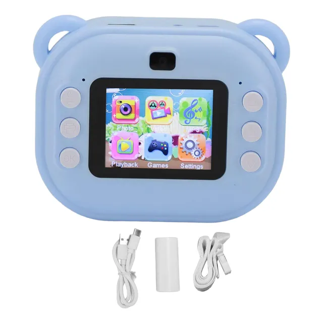 Cámara De Fotos Y Videos Portátil Hd Mini Impresora Térmica