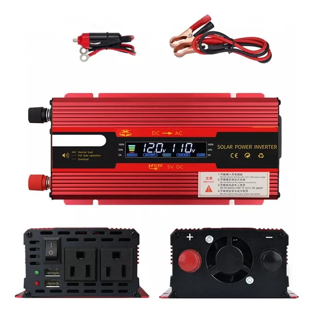 Inversor De Coche 4000w 12v A 110v Convertidor De Coche