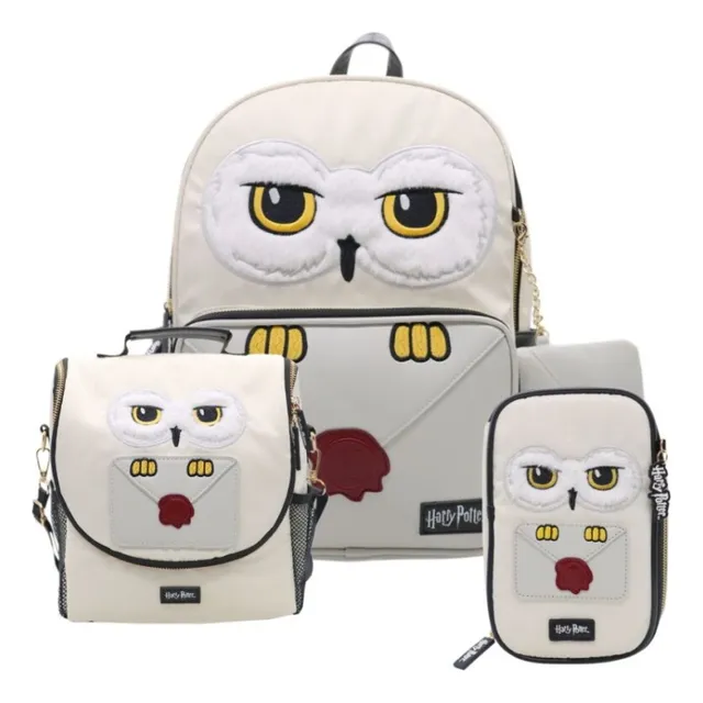 Pack Mochila Harry Potter Lechuza Lonchera Cartuchera