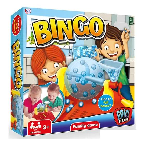 Juego De Mesa Familiar Bingo Clasico Con Dispensador