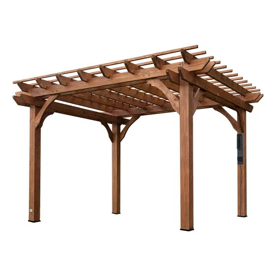 Pergola De Cedro Backyard Discovery, Marron