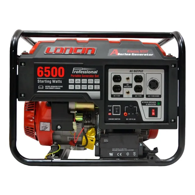 Planta Generador Loncin Lc-6500d-as 6.5kva 110/220v Gasolina