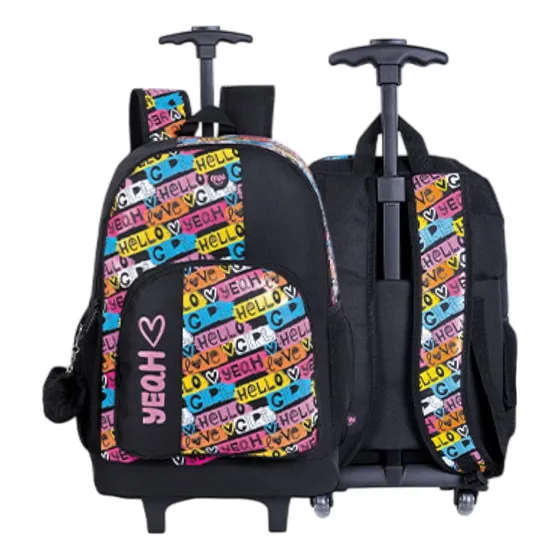Bolso / Morral Con Ruedas Joy Graffiti Capi