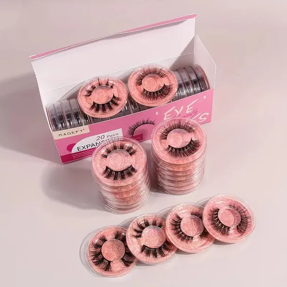 Pestañas Postizas De Estilo Mixto, Reutilizables