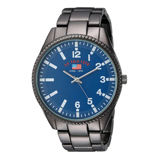 U.s. Polo Assn. Us Reloj Analógico De Cuarzo Negro Para Ho
