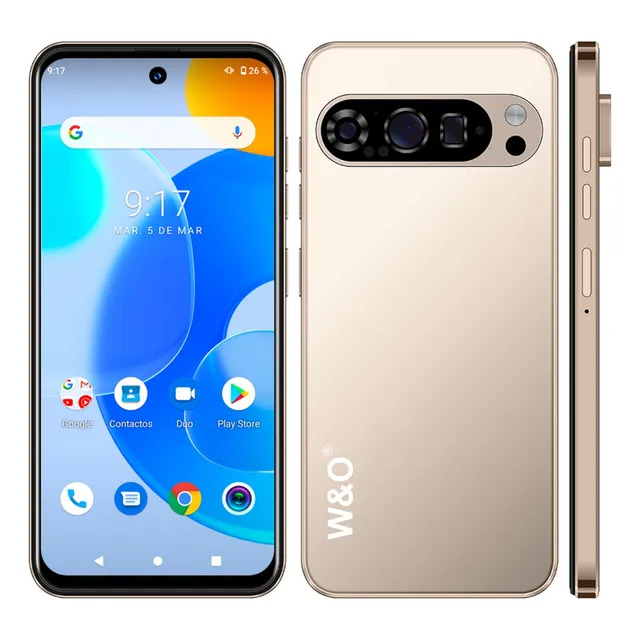 W&o P9 Pro 4g Lte Sim Smartphone Android 8gb Ram 128 Gb Rom 6.56 Pulgadas Fhd  5200 Mah Batería De 13 Mp+cámara De 26 Mp Bt Wifi