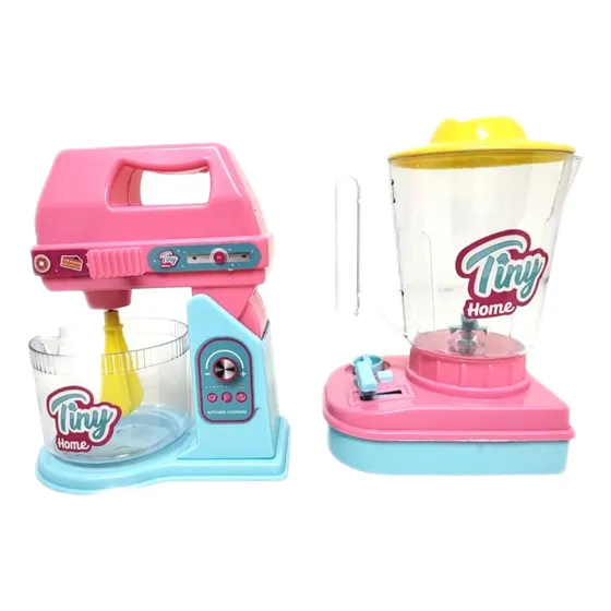 Set De Batidora Y Licuadora Para Niña Tyni Home Rosa