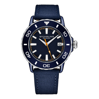 Relógio Diver Stuhrling Original 4041 Quartz 40 Mm Azul Mari Relógio Diver Stuhrling Original 4041 Quartz 40 Mm Azul Mari