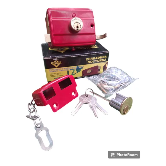 Cerradura Cilindro Fijo Sobreponer Hunter Nocturna 20mm